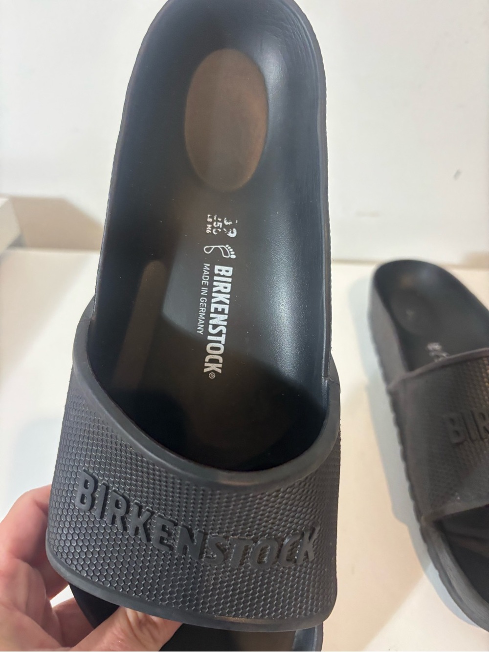 Birkenstock Barbados Essentials Black Unisex Slide Sandals Casual Summer - Picture 4 of 8